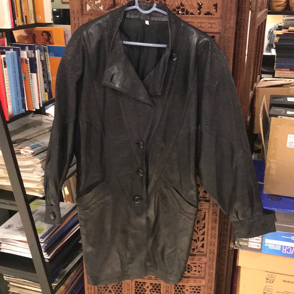 Vintage leather trench